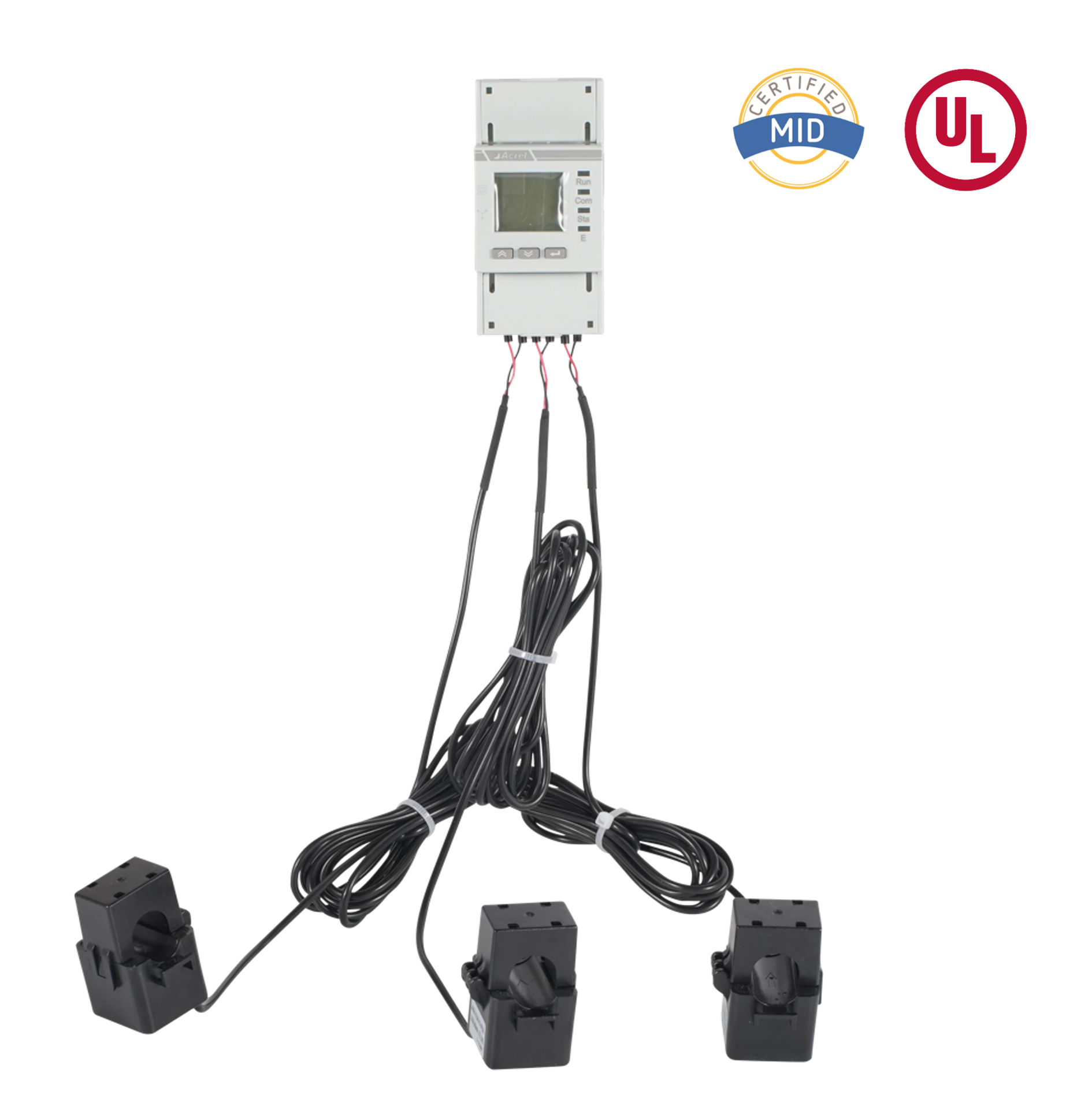 UL認定AC三相電力量計、スプリットコアCT付き